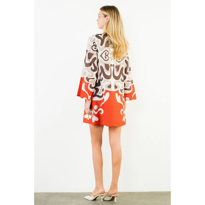 Mira Abstract Pattern Dress