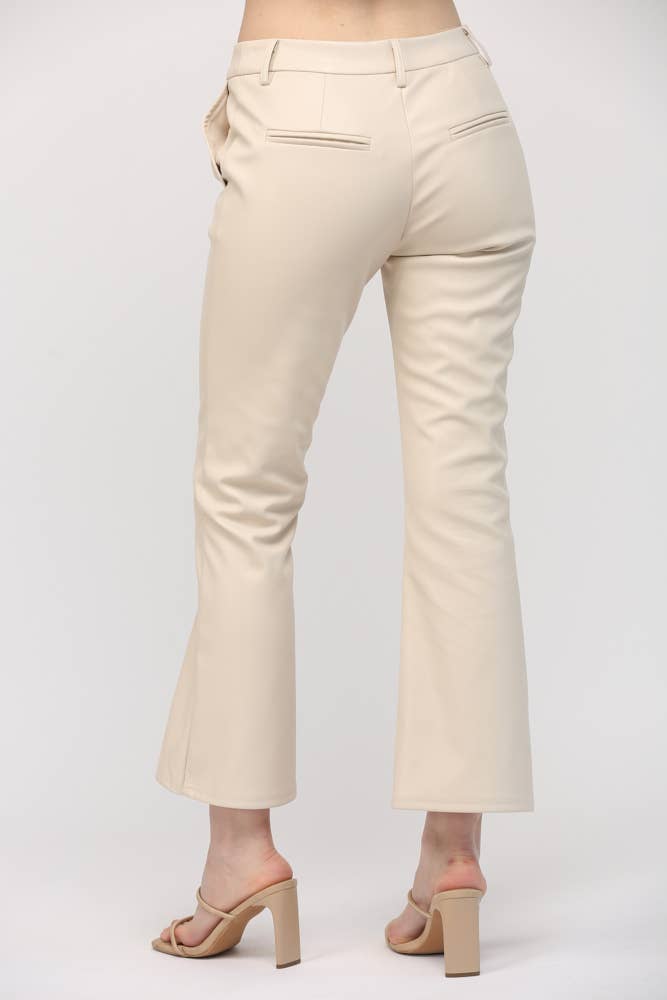 Faux Leather Flare Pant ~SALE $28.80~