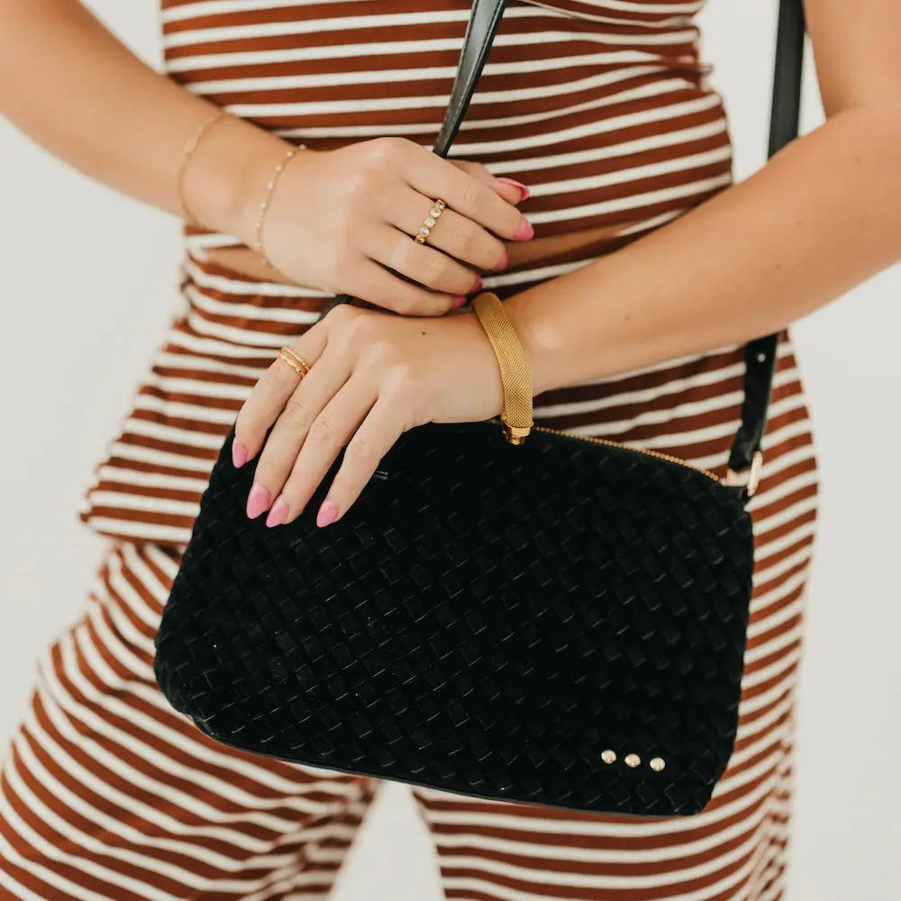 Harper Suede Shoulder Bag – Structured Everyday Bag
