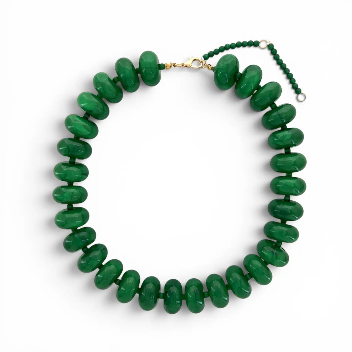 Resin Rondelle Beaded Necklace