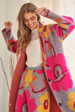 Printed Cardigan