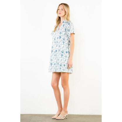 Nora Nautical Pattern Dress