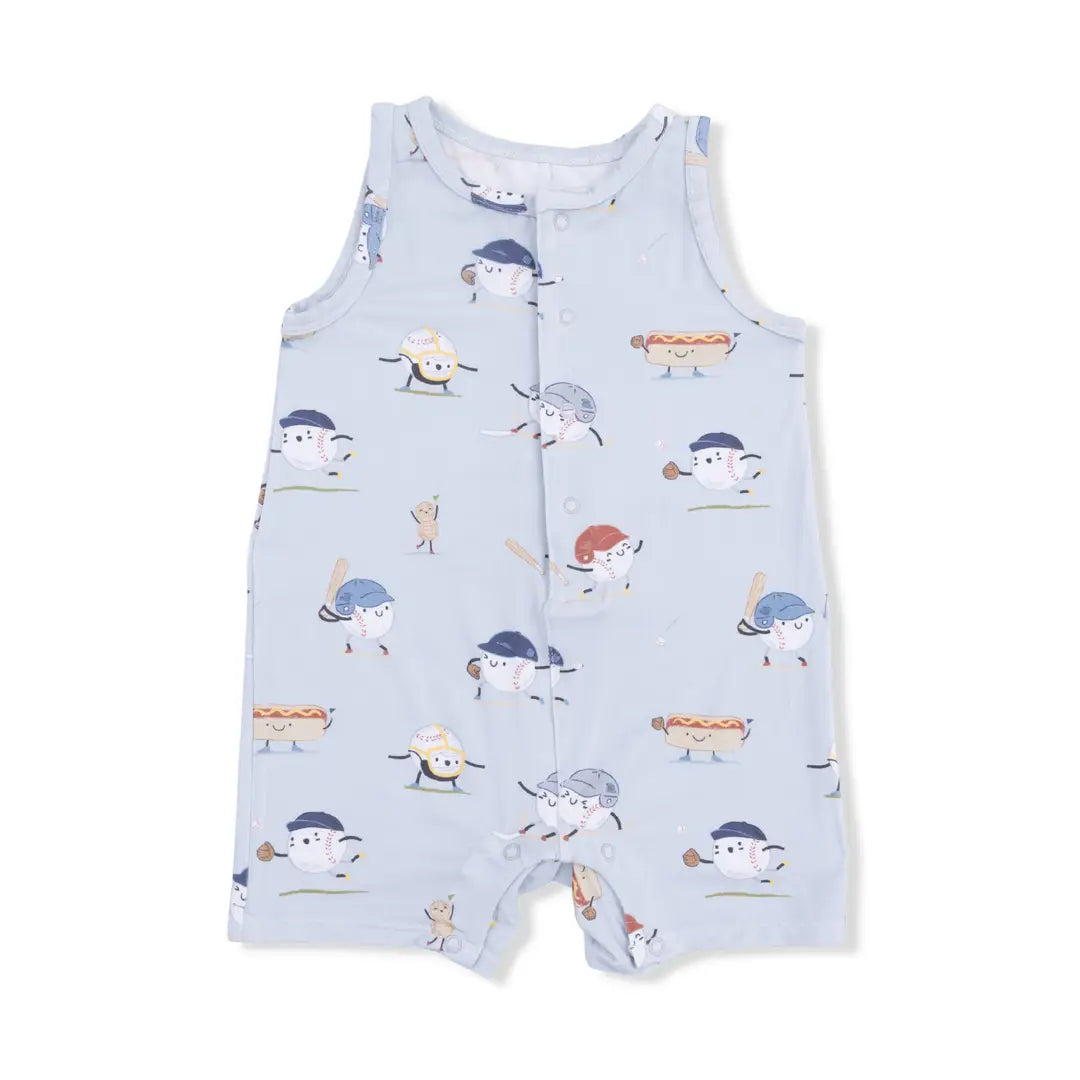 Baseballs Playing Baseball Romper