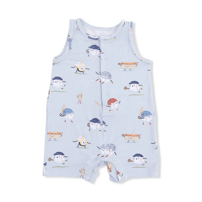 Baseballs Playing Baseball Romper