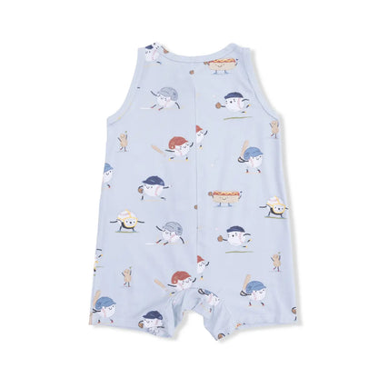 Baseballs Playing Baseball Romper