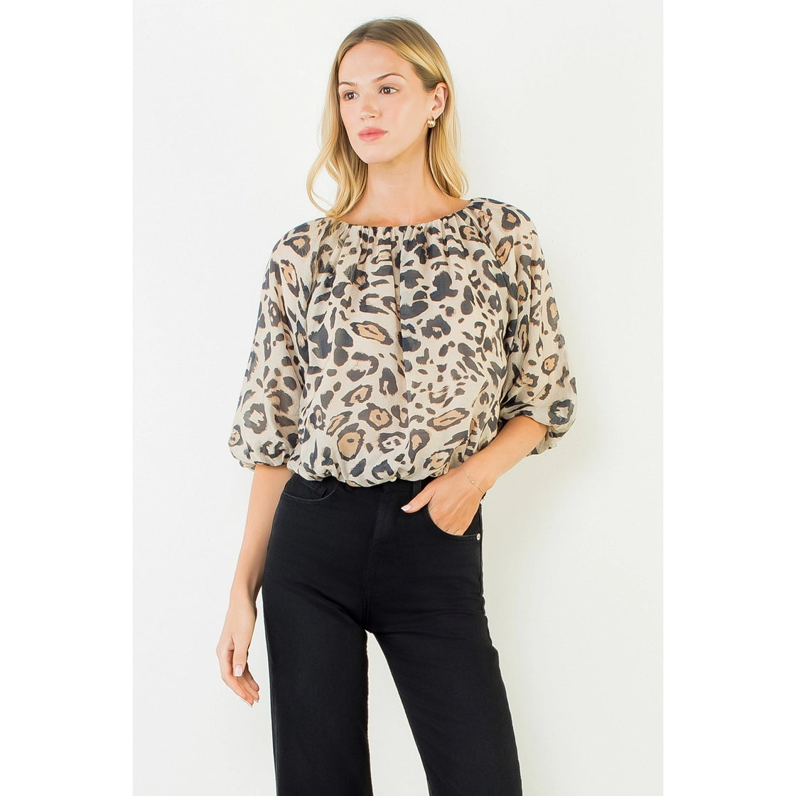 Georgia Animal Print Top