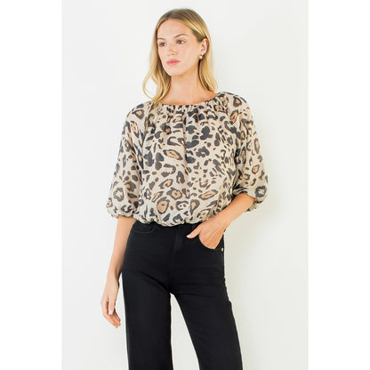 Georgia Animal Print Top