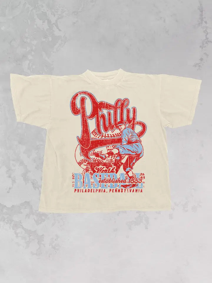 90's Philly Baseball Shirt ~SALE $18.40~