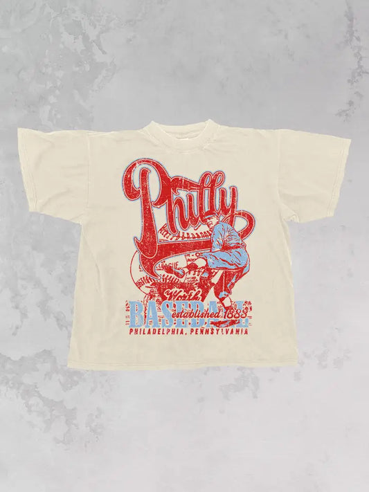 90's Philly Baseball Shirt ~SALE $18.40~