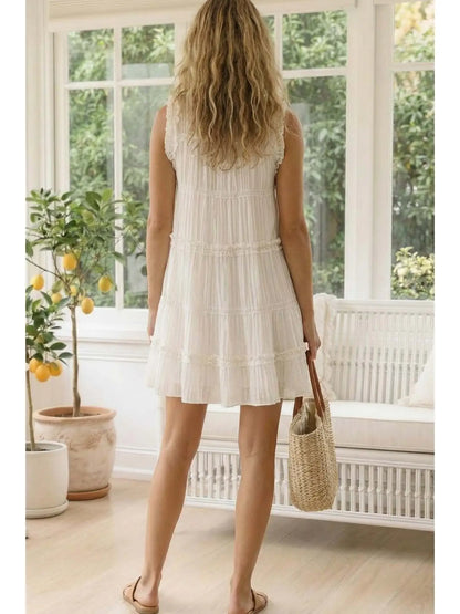 Tiered Ruffles Mini Dress