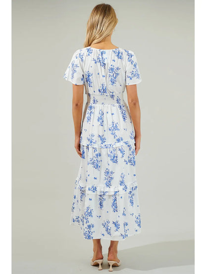 Bestia Floral Poplin Maxi Dress
