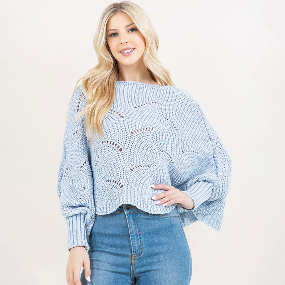 Openwork Loose Knit Sweater (More Colors)