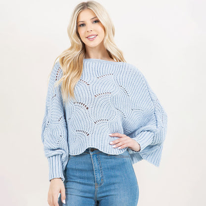 Openwork Loose Knit Sweater (More Colors)
