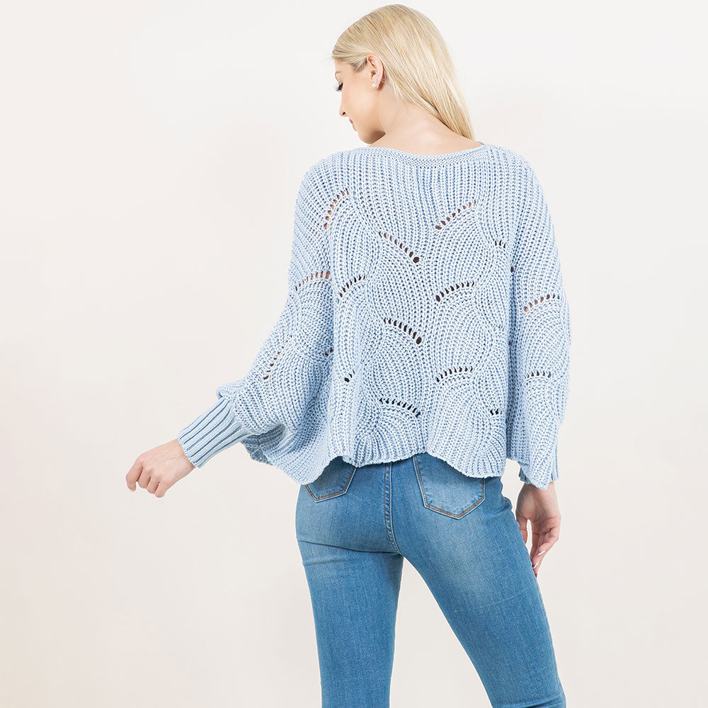 Openwork Loose Knit Sweater (More Colors)
