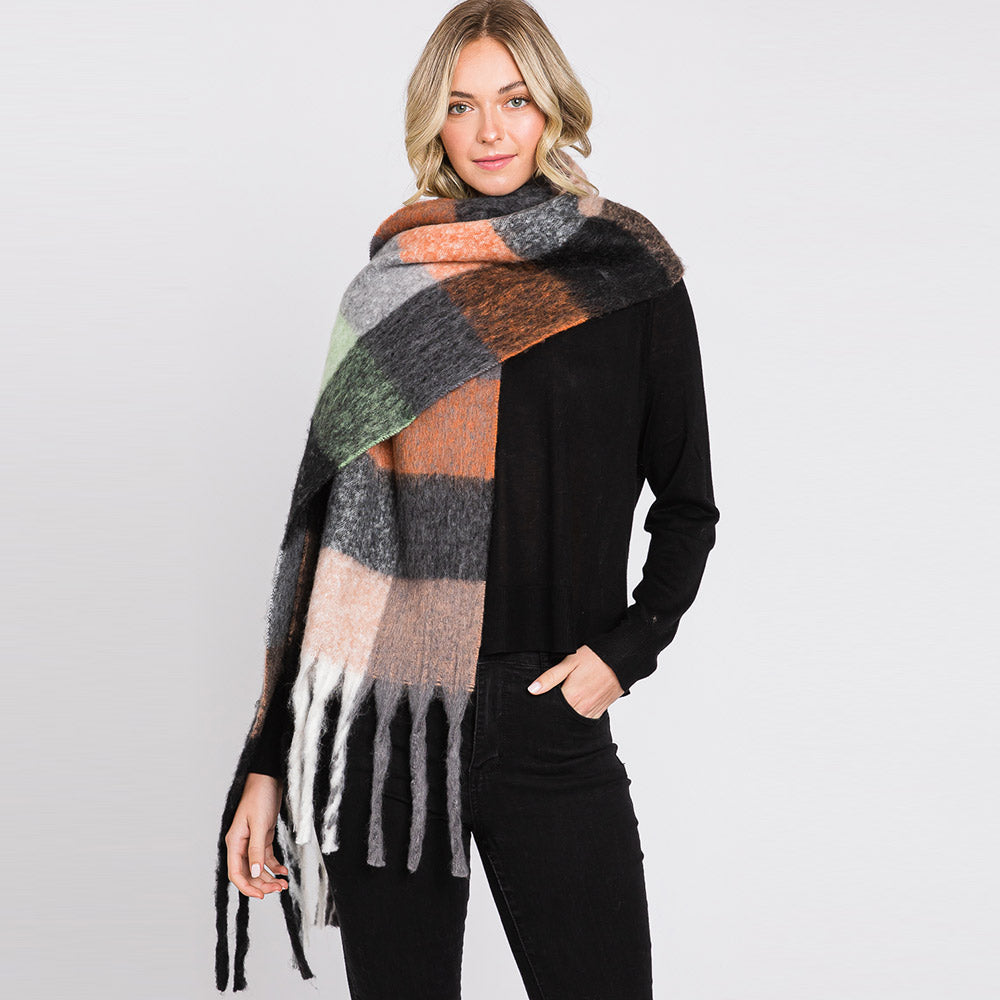 Plaid Oversized Scarf (More Colors)