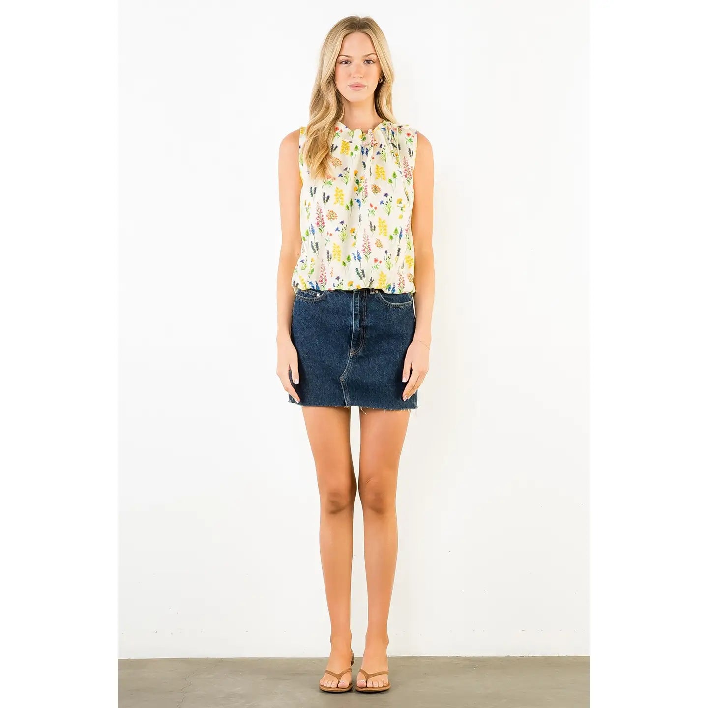 Brittany Floral Pattern Top