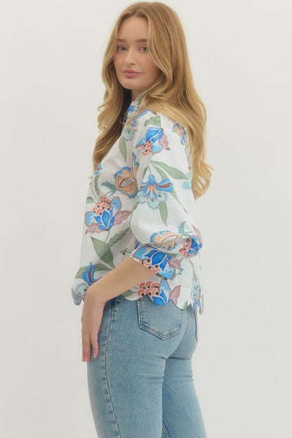 Quinn Scalloped Detailed Top