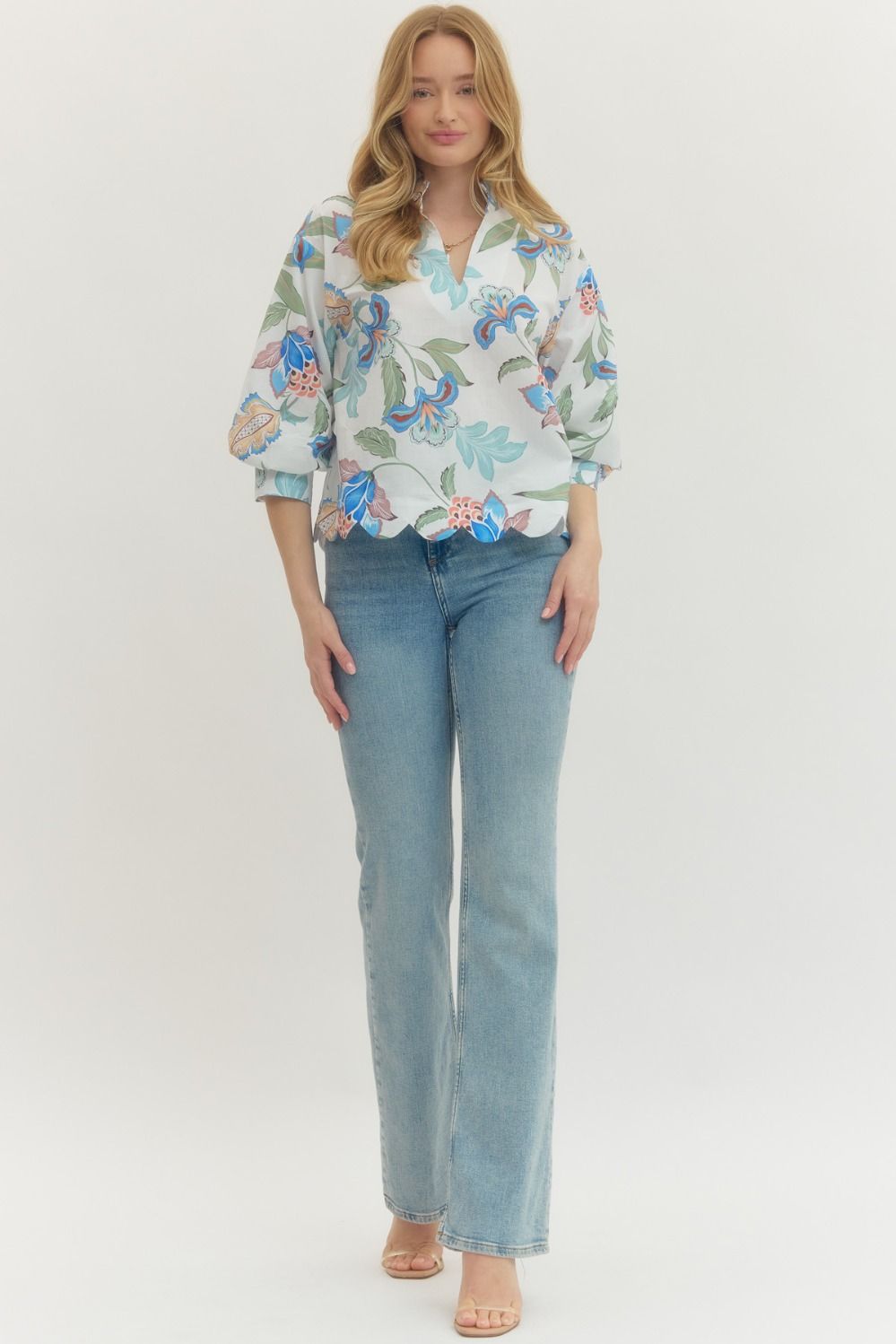 Quinn Scalloped Detailed Top