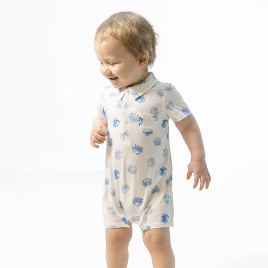 Blue Crab Shortie Romper