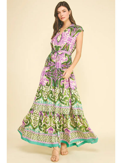 Bohemian Print Maxi Dress
