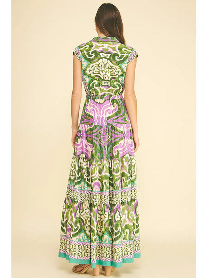 Bohemian Print Maxi Dress