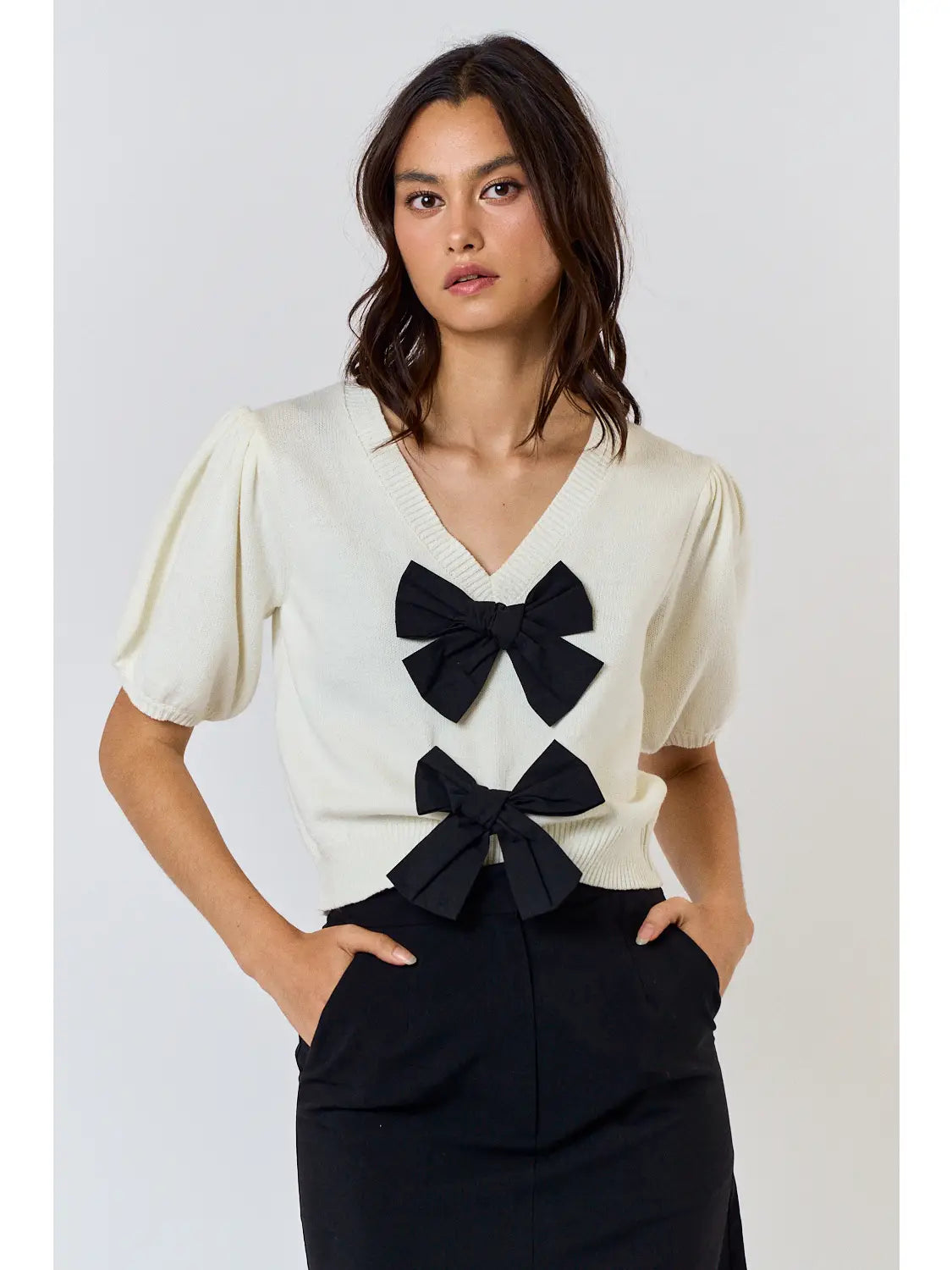Bow Sweater Top