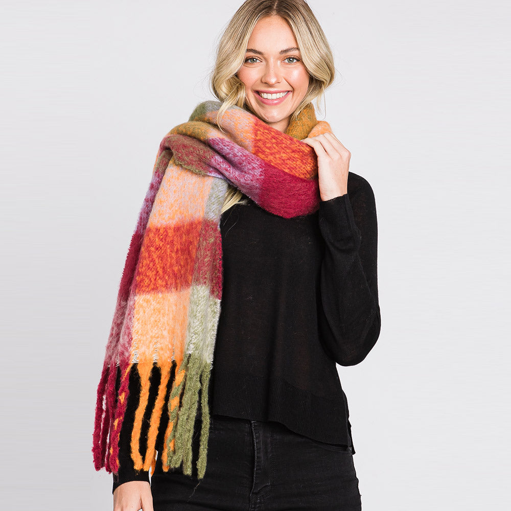 Plaid Oversized Scarf (More Colors)