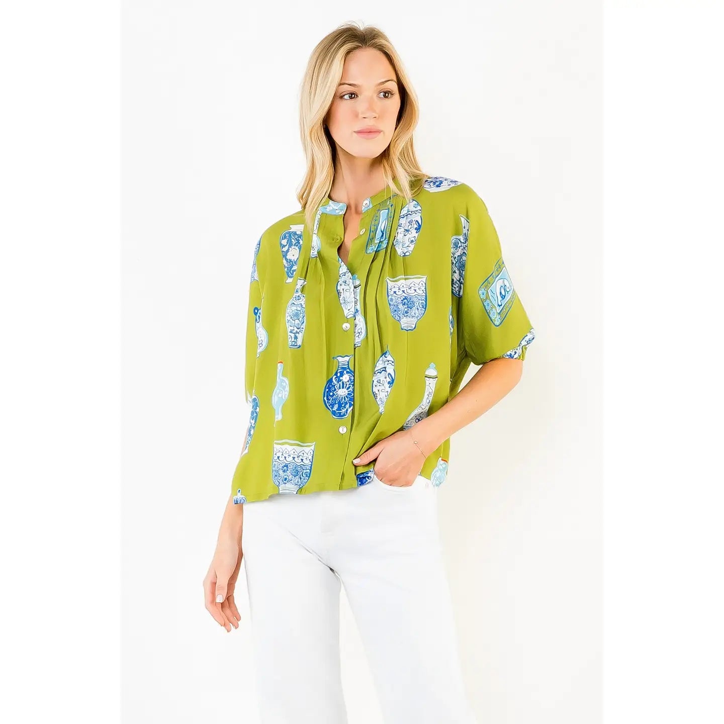 Carson Vase Print Top