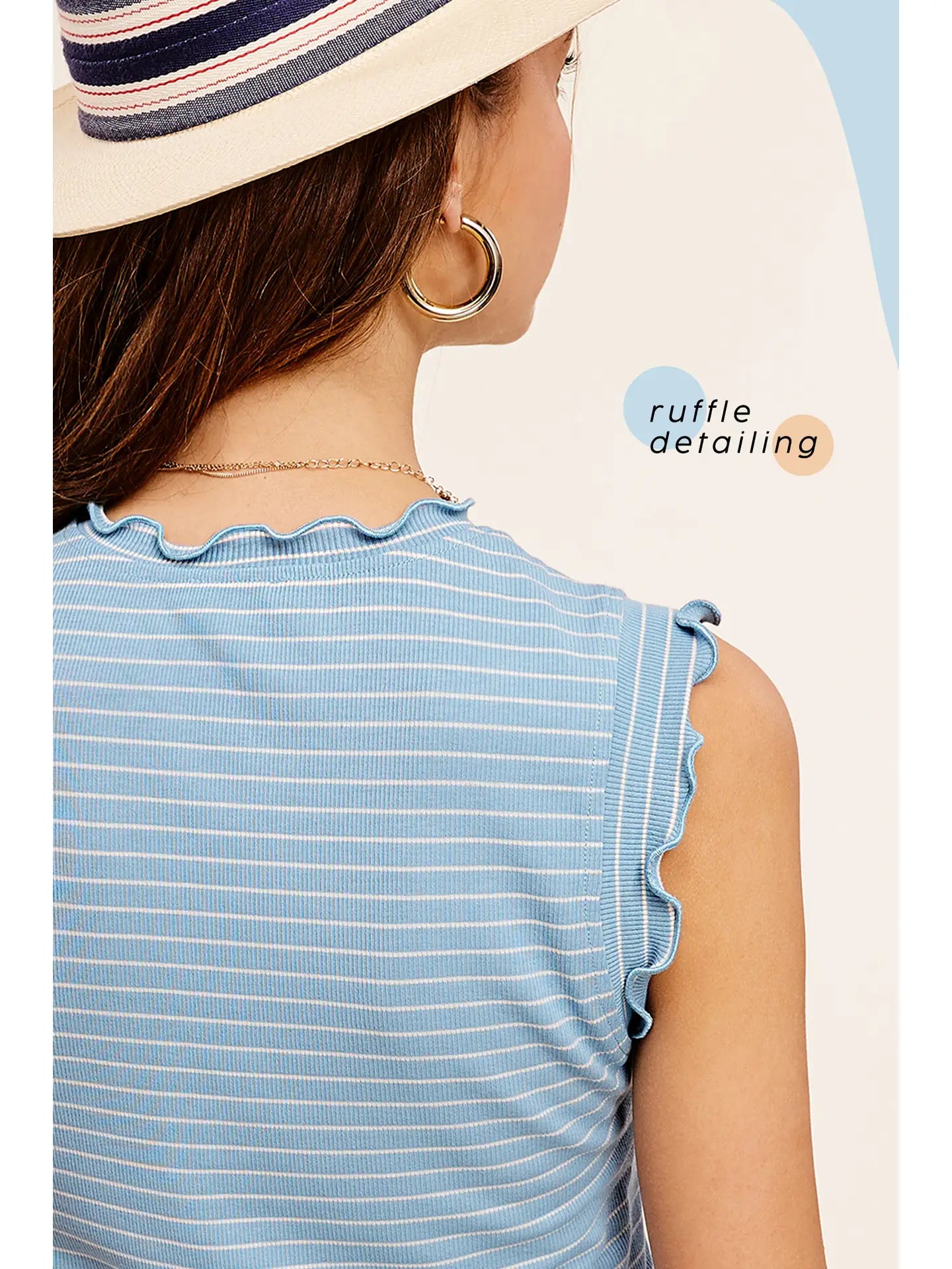 Ruffle Sleeve Top