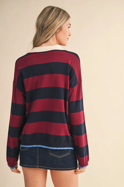 Striped Rugby Sweater (More Colors)