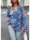Blue Floral Top