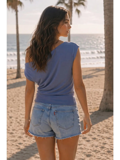 One Shoulder Stretch Top
