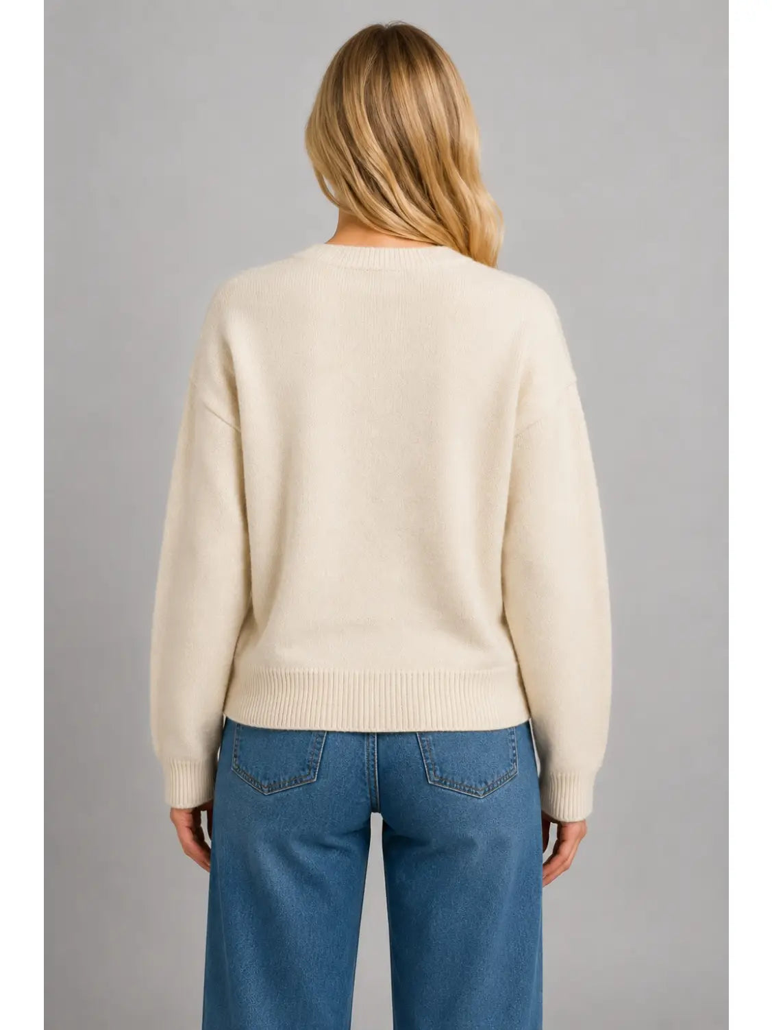 Ribbon Bow Fawn Sweater
