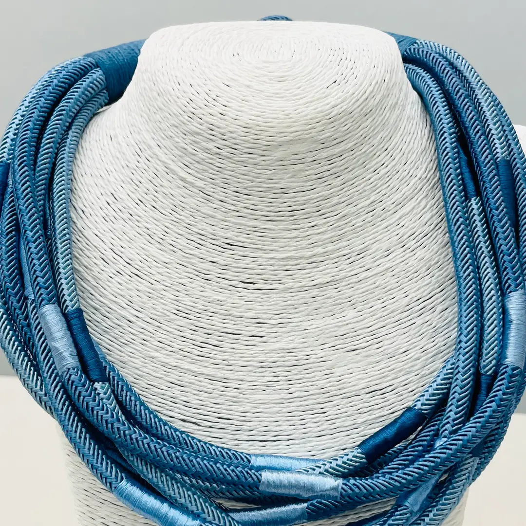 Cobalt Navy Slub Necklace