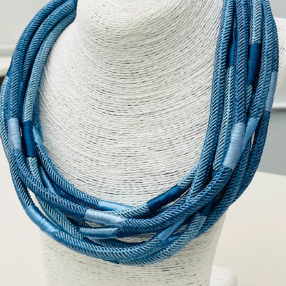 Cobalt Navy Slub Necklace