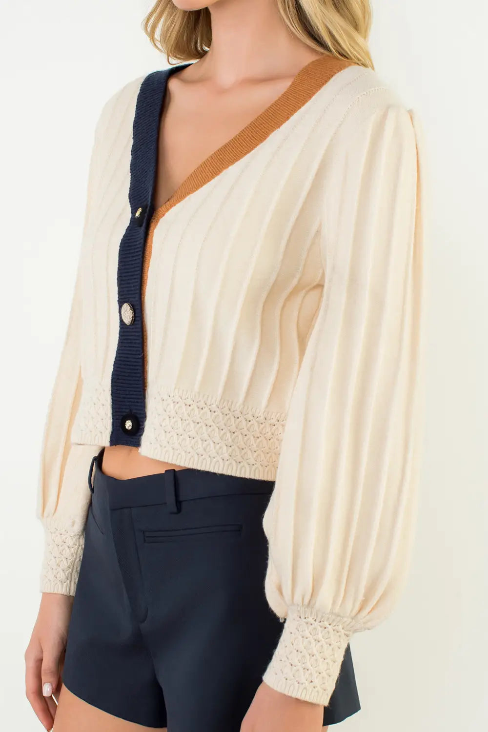 Jessie Colorblock Cardigan