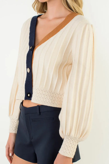 Jessie Colorblock Cardigan