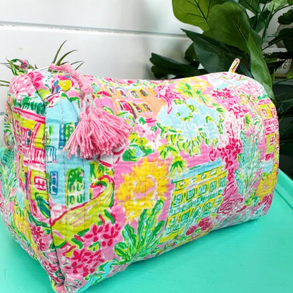 Quilted Cosmetic Bag (More Colors)