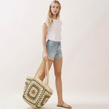 Granny Stitch Crochet Tote