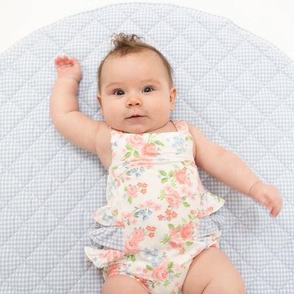Cute Little Roses Ruffle Romper