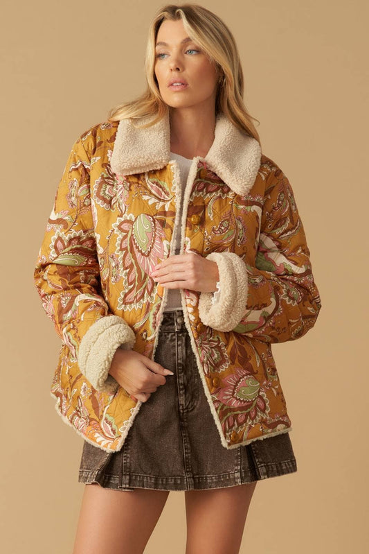 Printed Quilt Jacket ~SALE $50.40~