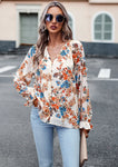 Fall Floral  Button Down