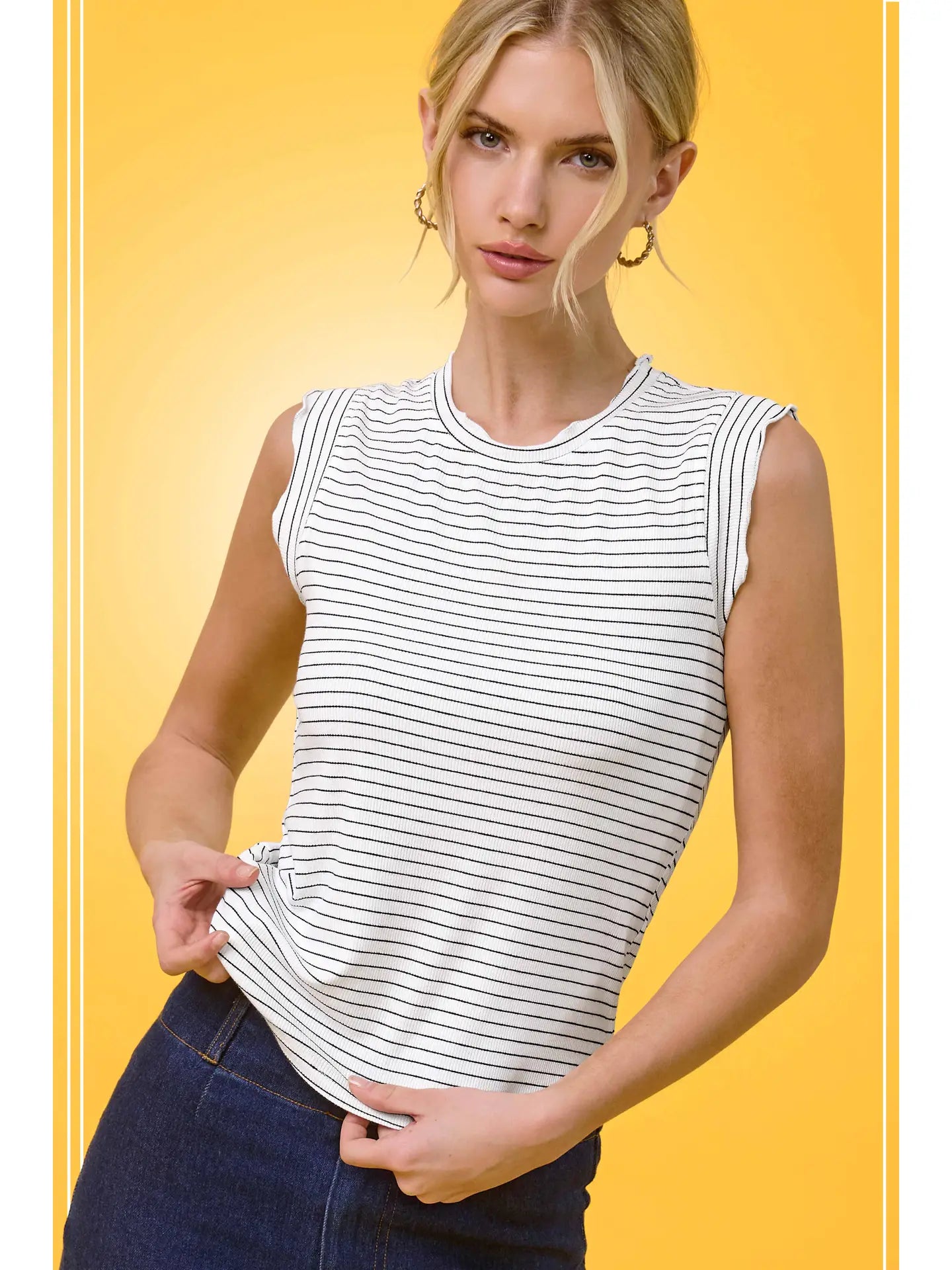 Ruffle Sleeve Top