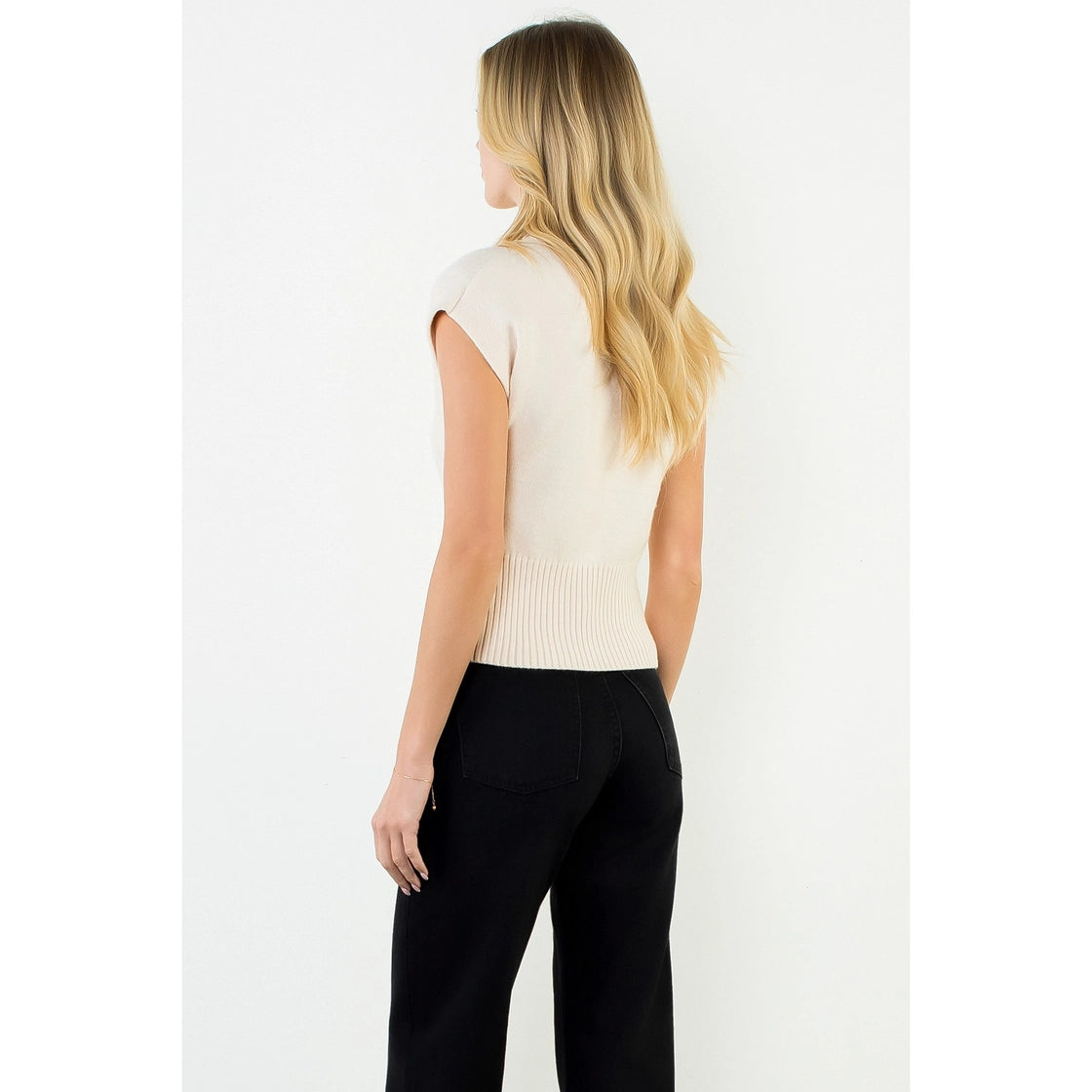 Mallory Sleeveless Sweater Top