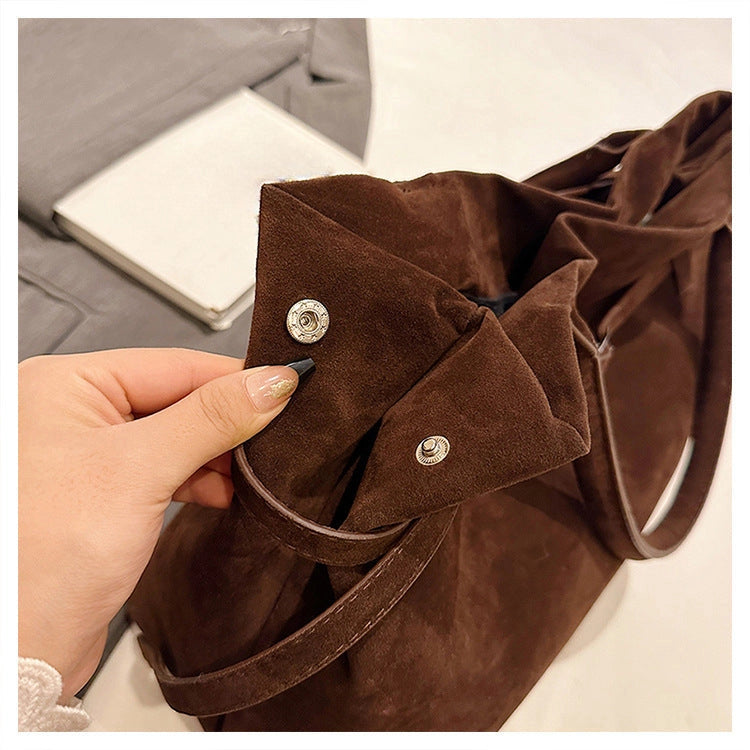 Suede Tote Bag