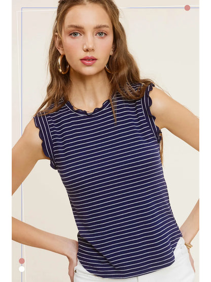 Ruffle Sleeve Top