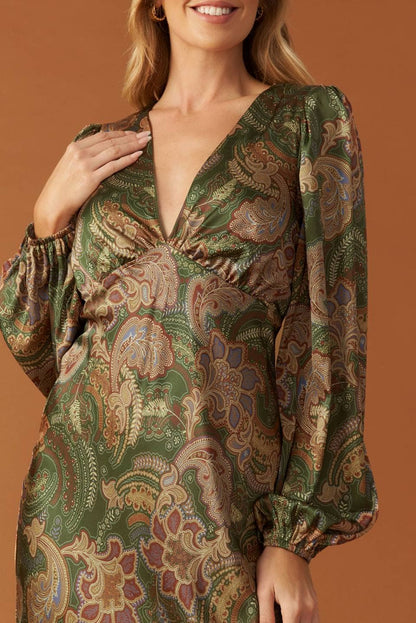 Printed Woven Midi Dress ~SALE 34.40~