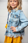 Denim Fringe Jacket