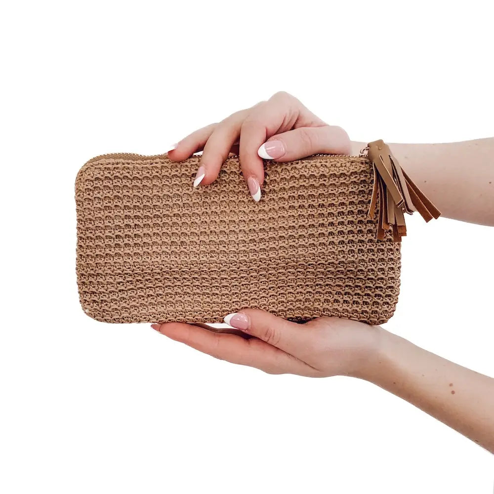 Rome Raffia Wallet