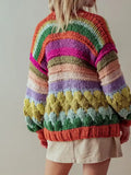 Multicolor Stripe Cardigan